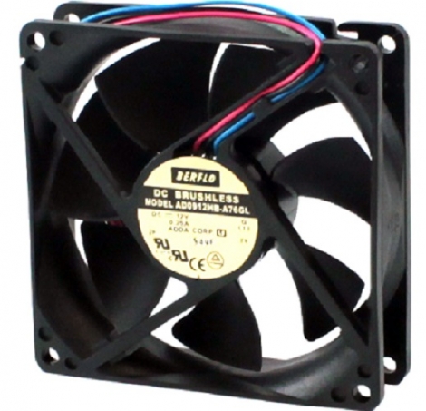 Micro ventilador 92x92x25mm 12v ad0912hb-a76 / HDB0912UA-F Rolamento